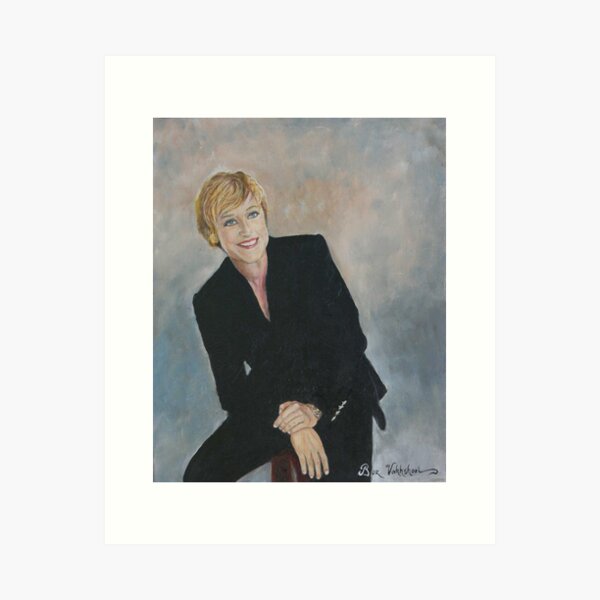 Ellen Degeneres. Art Print