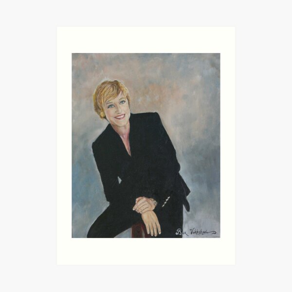 Ellen Degeneres. Art Print