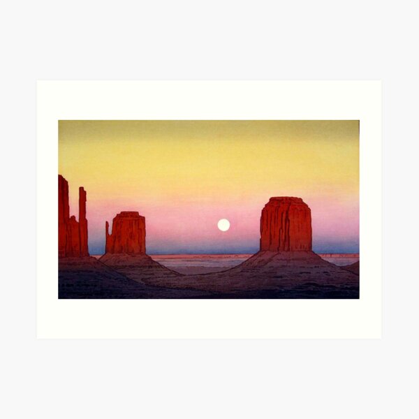Monument Valley by Yoshida Hiroshi Kunstdruck