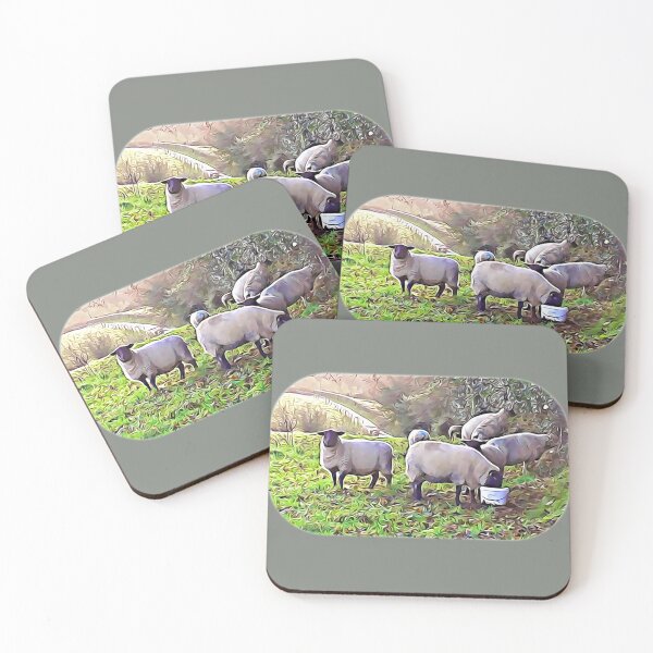 Item preview, Sheep grazing in a winter field designed and sold by DAscroft.