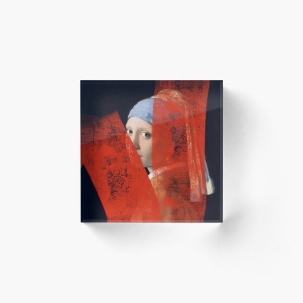 Girl with the pearl earring Acrylic Block