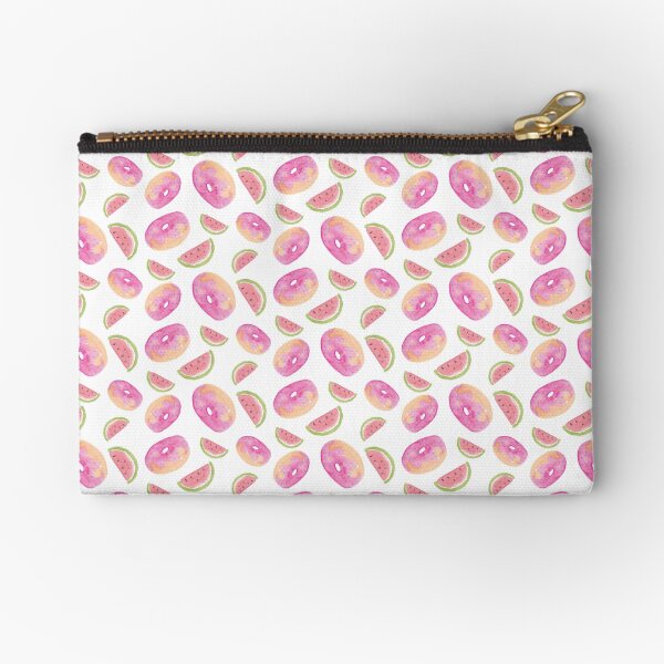 Cute Donut and Watermelon design Zipper Pouch
