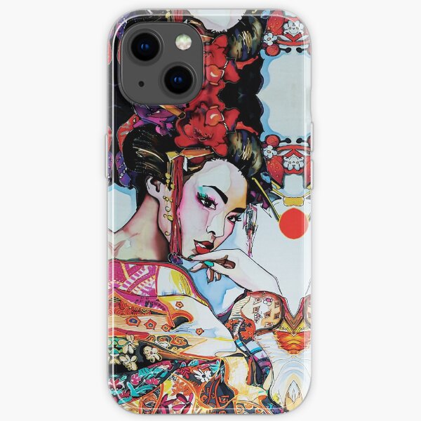 GEISHA STYLE PATTERN iPhone Soft Case