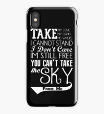 Firefly Theme song quote (white version) iPhone Case