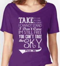 Firefly Theme song quote (white version) Women's Relaxed Fit T-Shirt