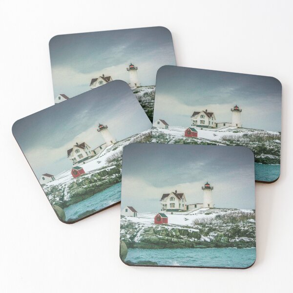 Item preview, Nubble Lighthouse  in the Snow designed and sold by Ray Cardello.