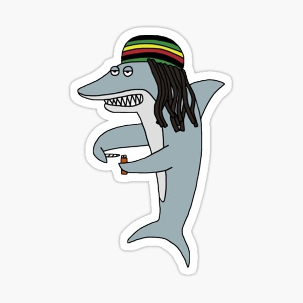 reggae shark Sticker