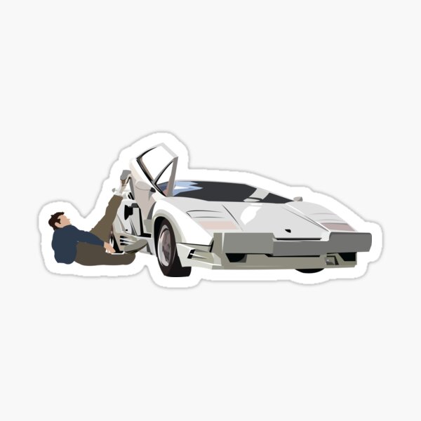 Wolf of Wall Street Lamborghini Countach Jordan Belfort Sticker