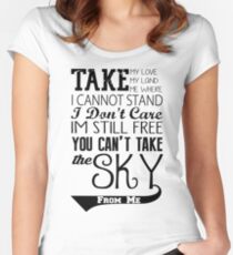 Firefly Theme song quote Women's Fitted Scoop T-Shirt