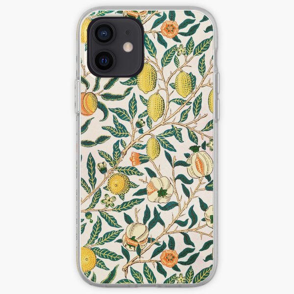William Morris Pattern - Fruits iPhone Soft Case