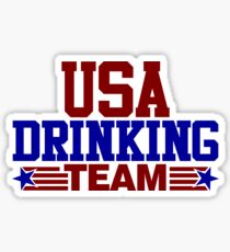 USA Drinking Team Sticker