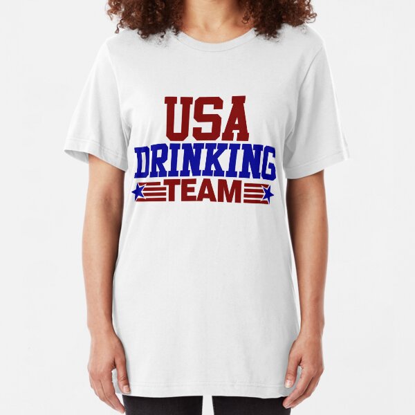 USA Drinking Team Slim Fit T-Shirt