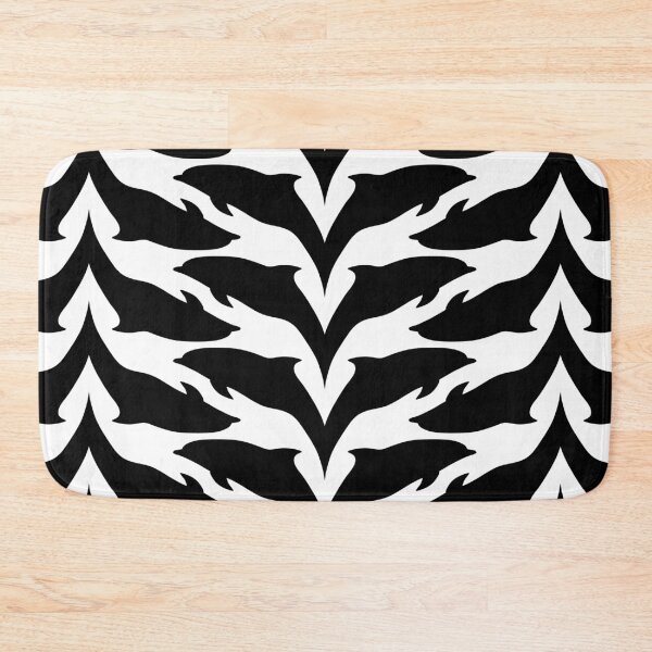 Item preview, Black and White Dolphin Pattern designed and sold by TMBTM.