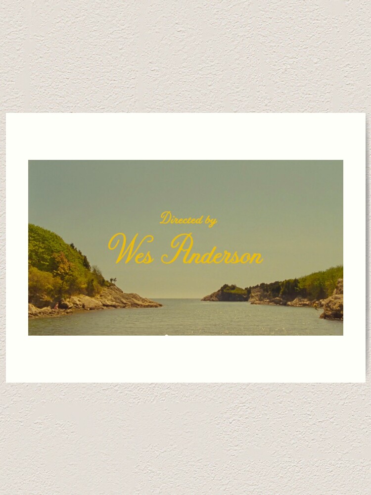Directed By Wes Anderson Moonrise Kingdom Film Art Print By Thesamstudio Redbubble