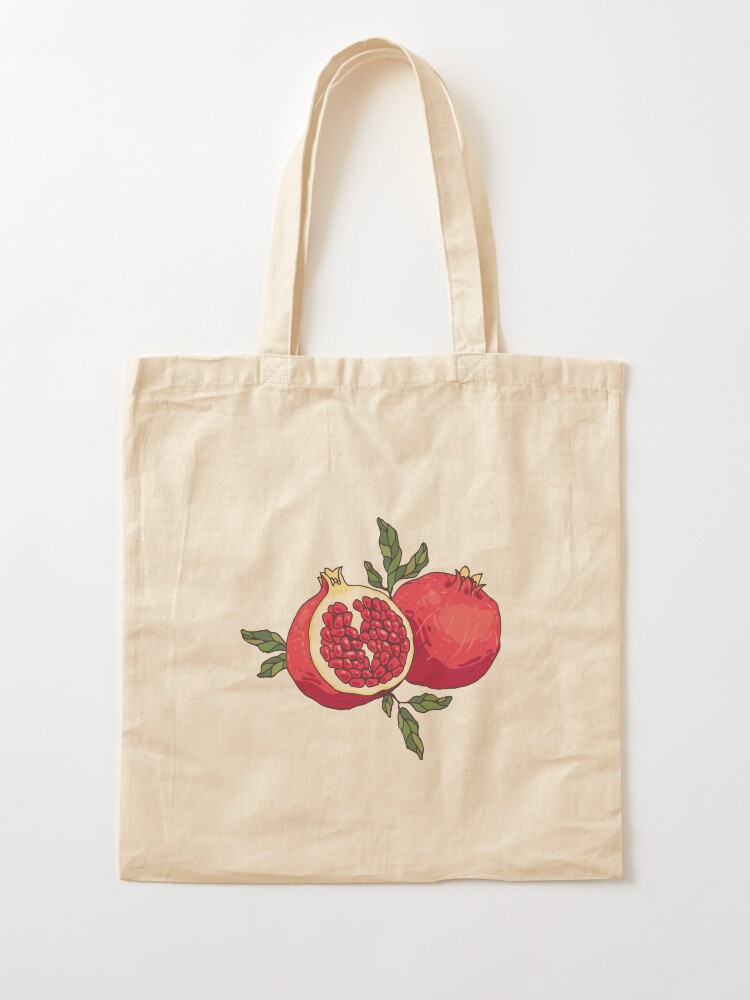 Alternate view of Juicy pomegranate fruits Tote Bag