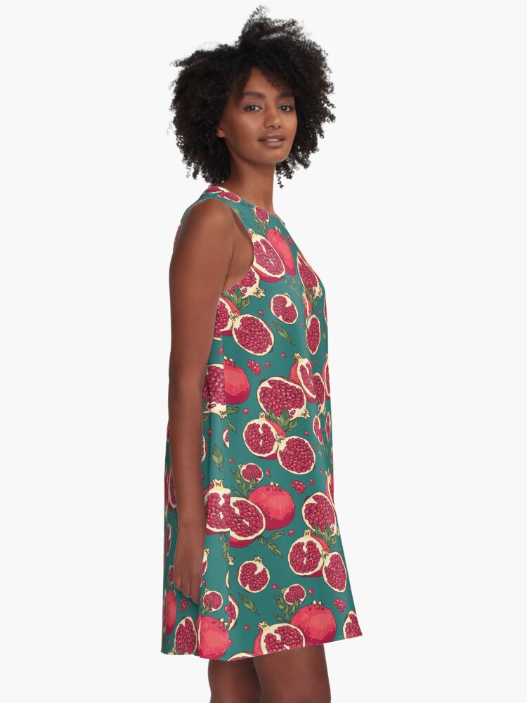 Alternate view of Juicy pomegranate fruits A-Line Dress