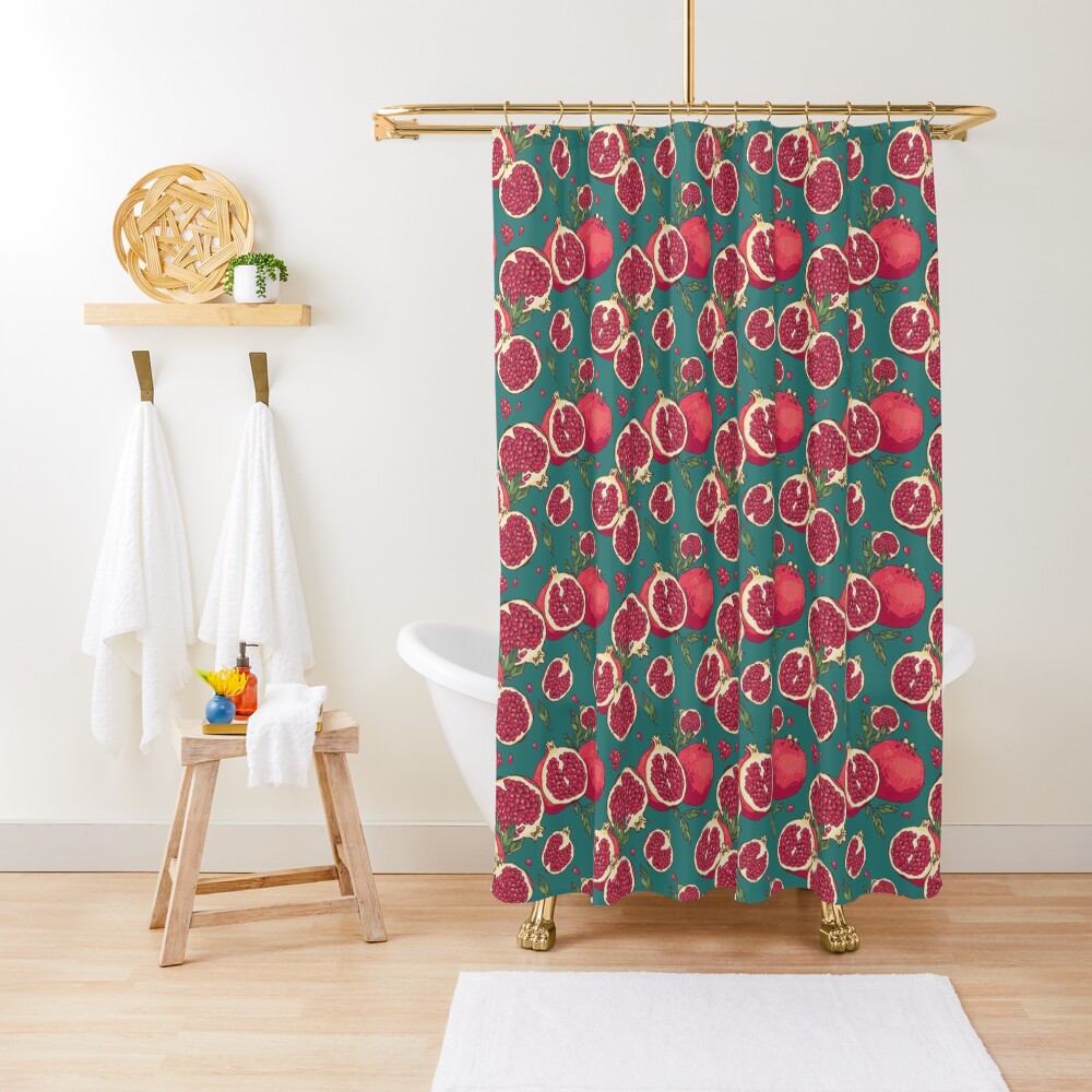 "Juicy pomegranate fruits" Shower Curtain for Sale by Zhivova Redbubble