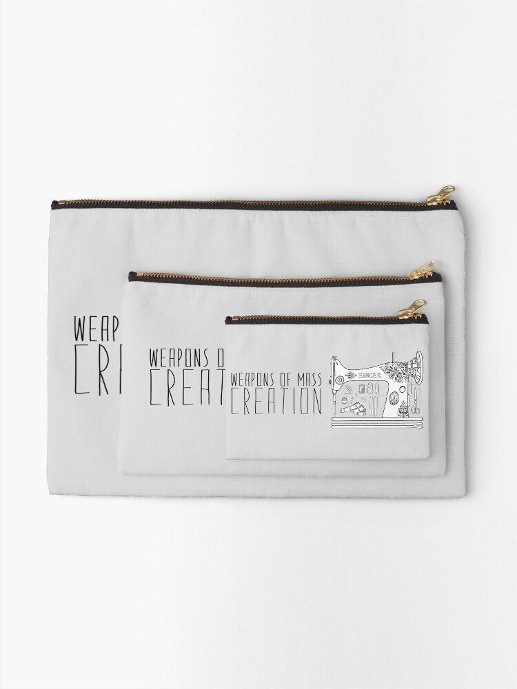 Thumbnail 2 of 4, Zipper Pouch, Weapons Of Mass Creation - Sewing designed and sold by Bianca Green.