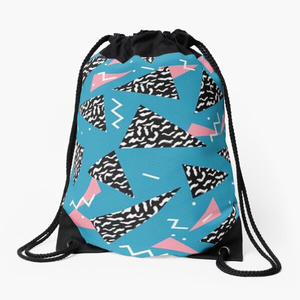 Abstract Drawstring Bag