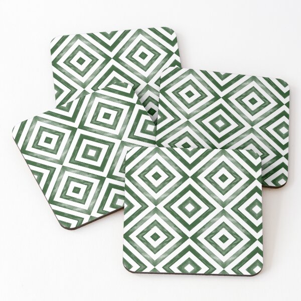 Item preview, arcadia watercolor diamonds - green designed and sold by littlearrow.