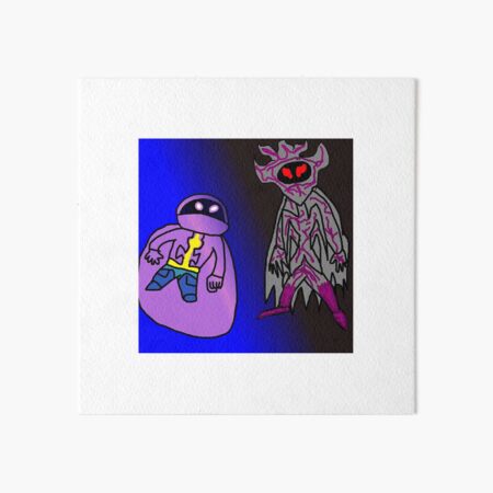 Shadow Hero versus Shadow Villain Art Board Print
