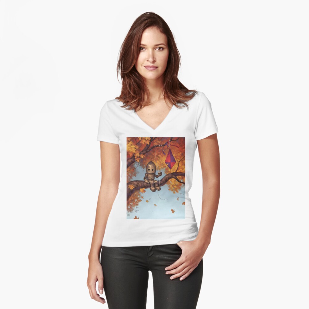 Item preview, Fitted V-Neck T-Shirt designed and sold by MattDixonArt.