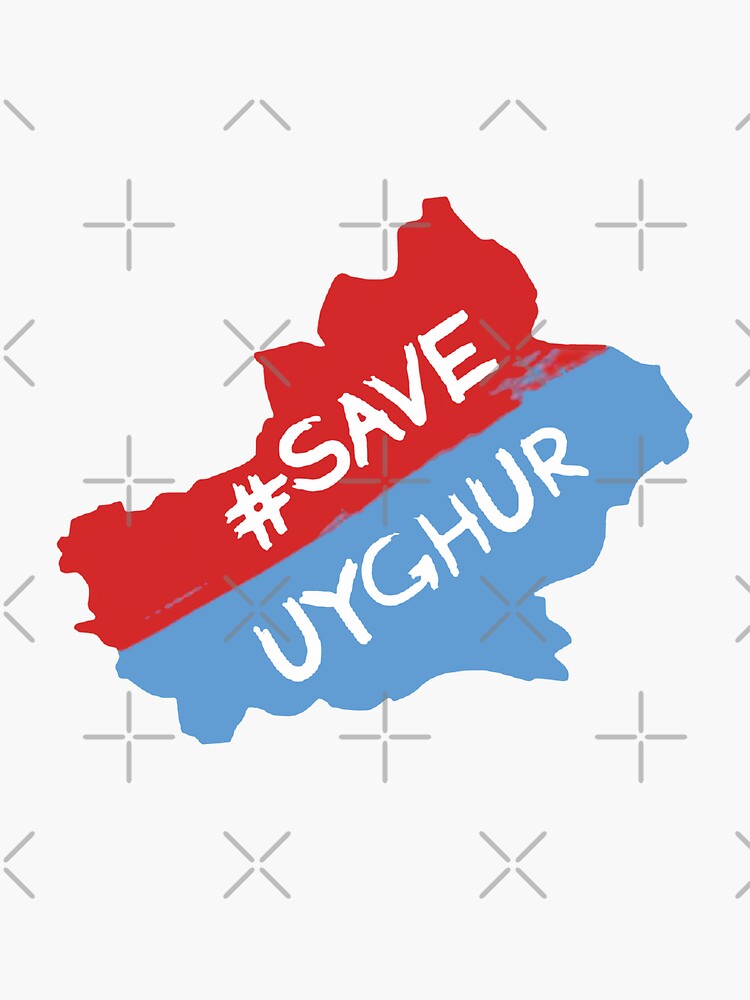 "Save UYGHUR" Sticker by SaraDarwish | Redbubble
