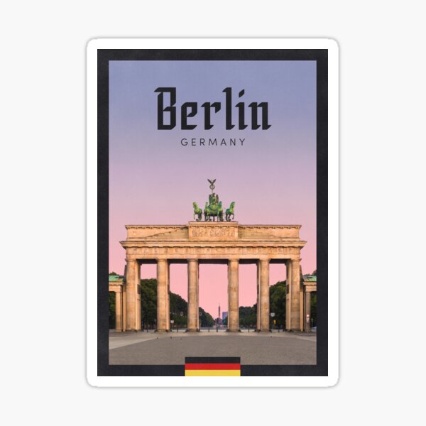 Artikel-Vorschau von Reiseplakat - Brandenburger Tor, Berlin, Deutschland, designt und verkauft von JingleSnitch.