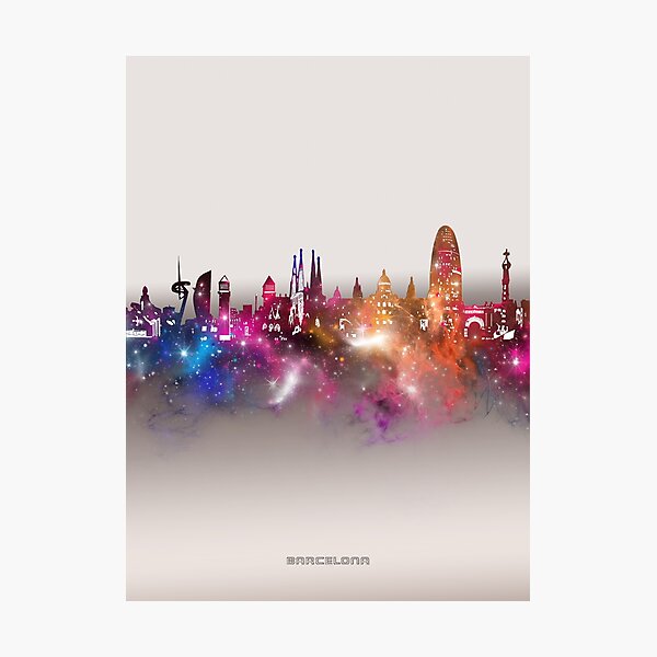 Item preview, barcelona skyline designed and sold by BekimART2.