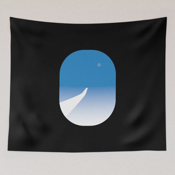 Item preview, Blue sky with wing as seen from the airplane window designed and sold by Modnay.