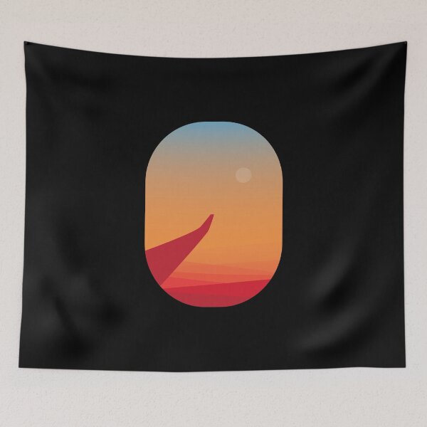 Item preview, Sunset and wing as seen from the airplane window designed and sold by Modnay.