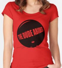 Funny Shirt - The Dude Abides Women's Fitted Scoop T-Shirt
