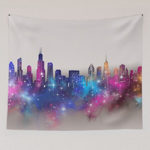 Item preview, chicago skyline designed and sold by BekimART2.