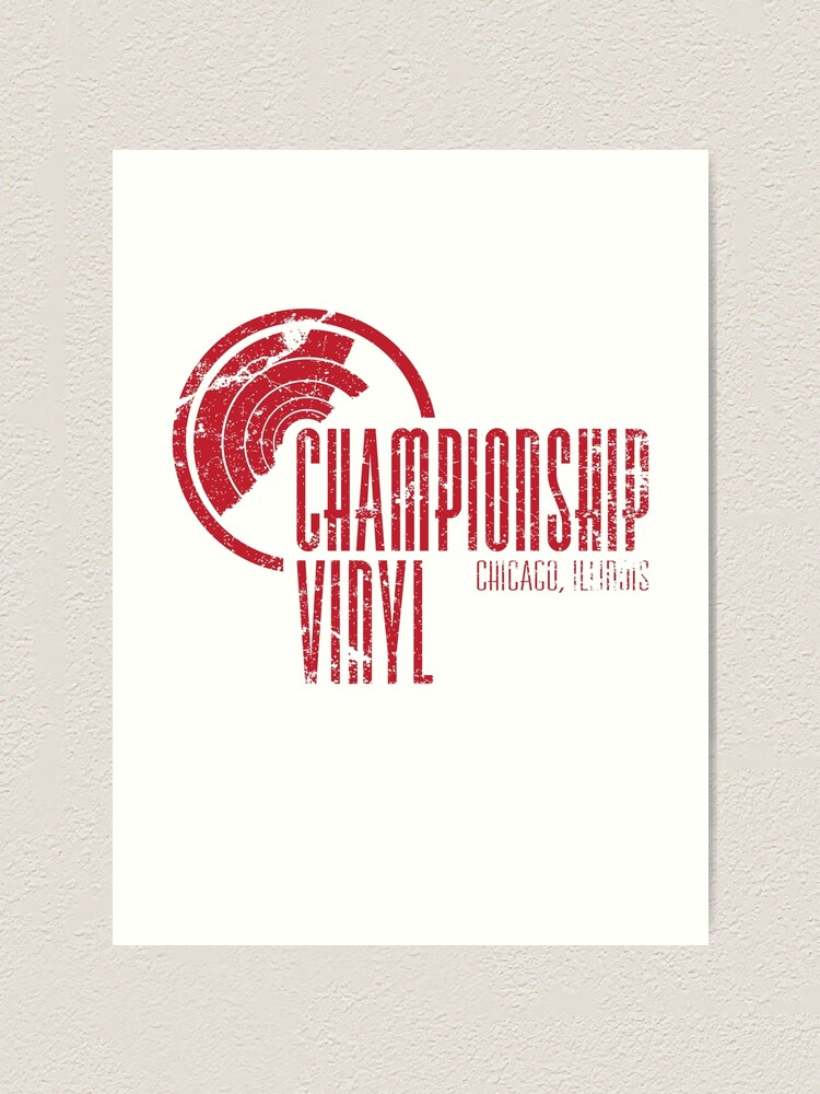 Championship Vinyl Red Print Art Print By Mysundown Redbubble