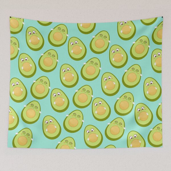 Item preview, Copy of Baby avocado pattern Illustration mint background designed and sold by Nadia  Ronquillo.