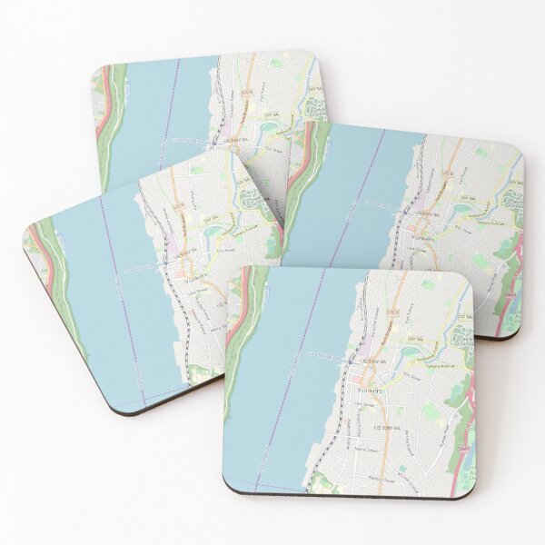 Item preview, Yonkers old vintage map designed and sold by drawspots.