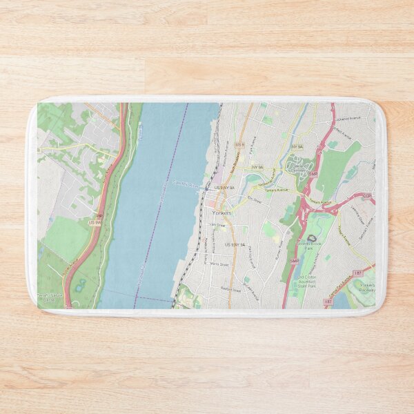 Item preview, Yonkers old vintage map designed and sold by drawspots.