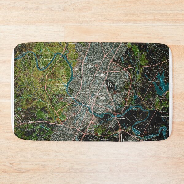 Item preview, Austin Texas old vintage map designed and sold by drawspots.