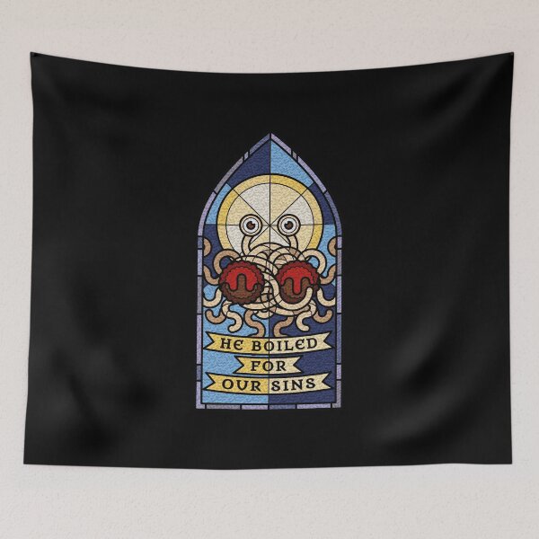 Item preview, Pastafarian (He boiled for our Sins) designed and sold by ShirtBricks.