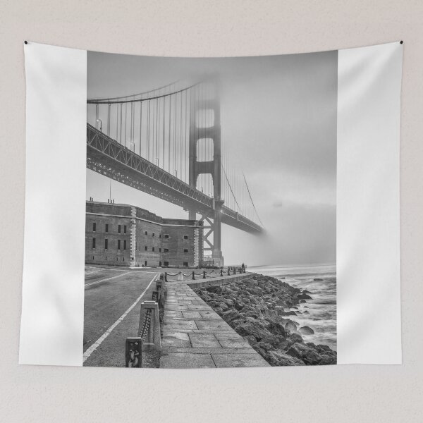 Item preview, Golden Gate and Fort Point B+W designed and sold by Gerard Fornarotto.