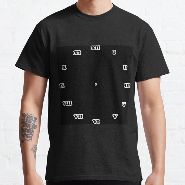 Clock dial with Roman numerals Classic T-Shirt