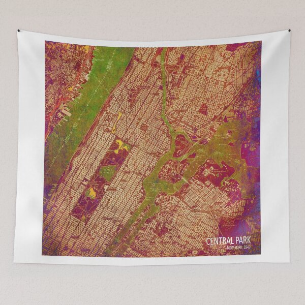 Item preview, Central Park New York Old vintage maps designed and sold by drawspots.