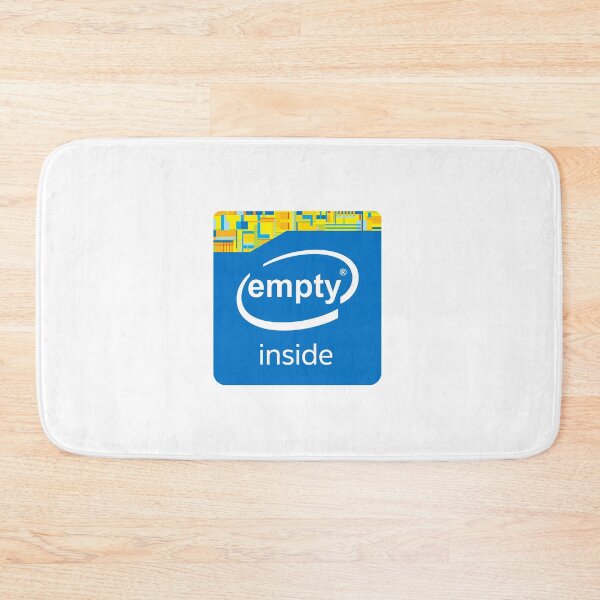 Item preview, Intel Empty Inside Logo Meme designed and sold by ELKaito.