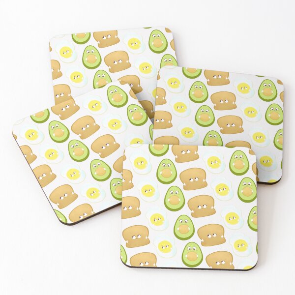 Item preview, Baby avocado toast pattern Illustration white background designed and sold by Nadia  Ronquillo.