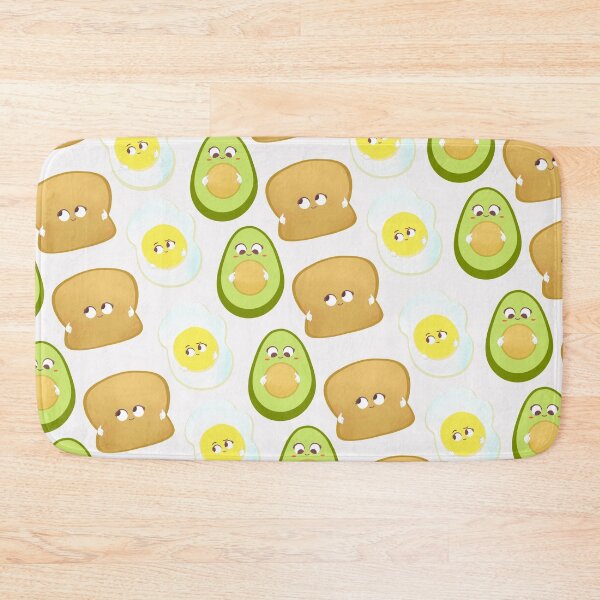 Item preview, Baby avocado toast pattern Illustration white background designed and sold by Nadia  Ronquillo.