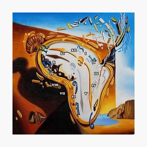 Salvador Dali Paintings Watches Photographic Print