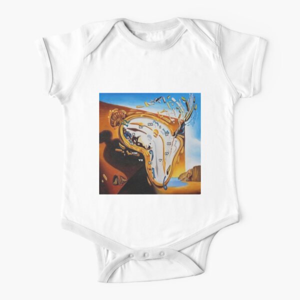 Salvador Dali Paintings Watches Short Sleeve Baby One-Piece