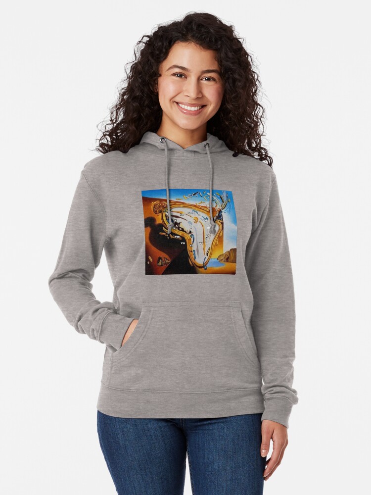 Alternate view of Salvador Dali Paintings Watches Lightweight Hoodie