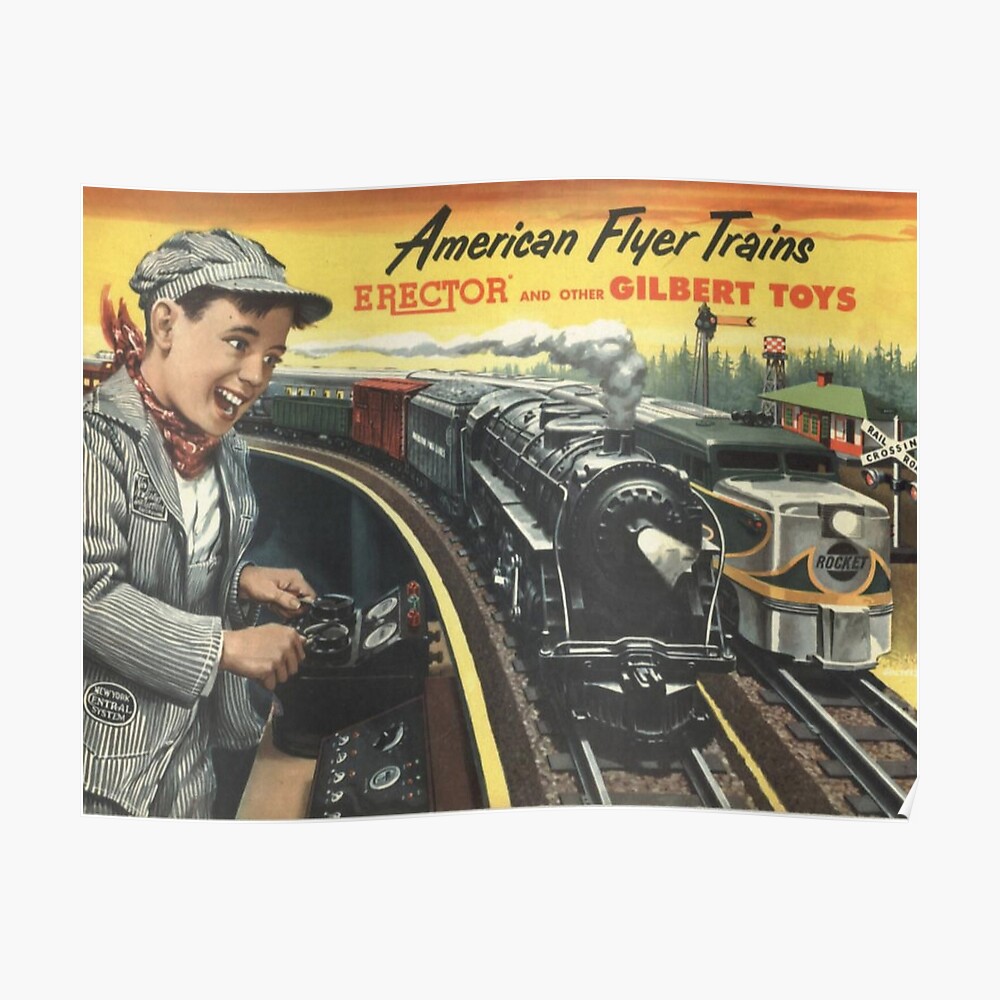 vintage american flyer train set