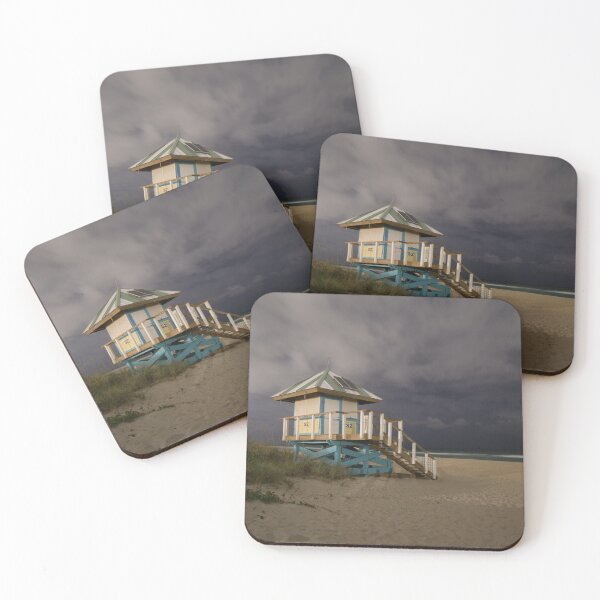 Item preview, Delray Beach Lifeguard stand at night designed and sold by Selishots.